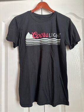 Unisex Coor light Black Short Sleeve Logo Tee